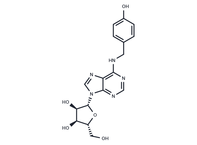TargetMol Chemical Structure N6-(4-Hydroxybenzyl)adenosine