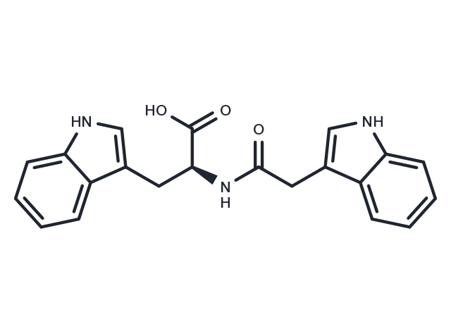 Tryptophan, N-indol-3-ylacetyl- (6CI) Chemical Structure