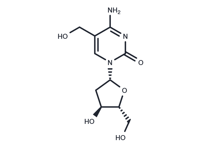 5-Hydroxymethyl-2'-deoxycytidine Chemical Structure