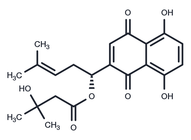 TargetMol Chemical Structure Beta-Hydroxyisovalerylshikonin
