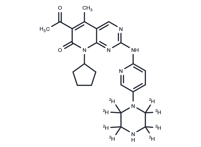 Palbociclib-d8 Chemical Structure