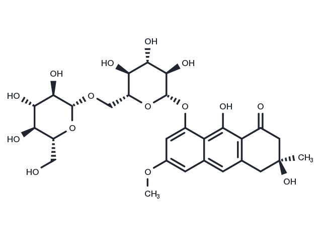 TargetMol Chemical Structure Torosachrysone 8-O-beta-gentiobioside