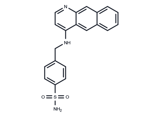 4-((benzo[g]quinolin-4-ylamino)methyl)benzenesulfonamide Chemical Structure