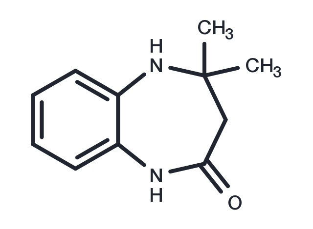 4,4-dimethyl-2,3,4,5-tetrahydro-1H-1,5-benzodiazepin-2-one Chemical Structure