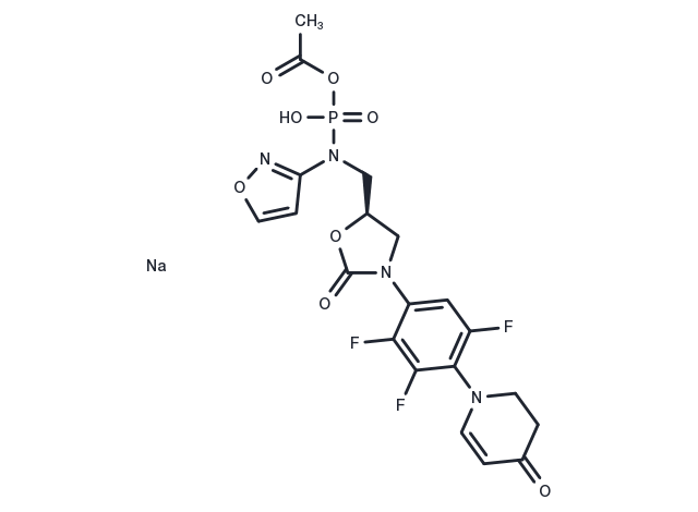 Contezolid acefosamil sodium Chemical Structure