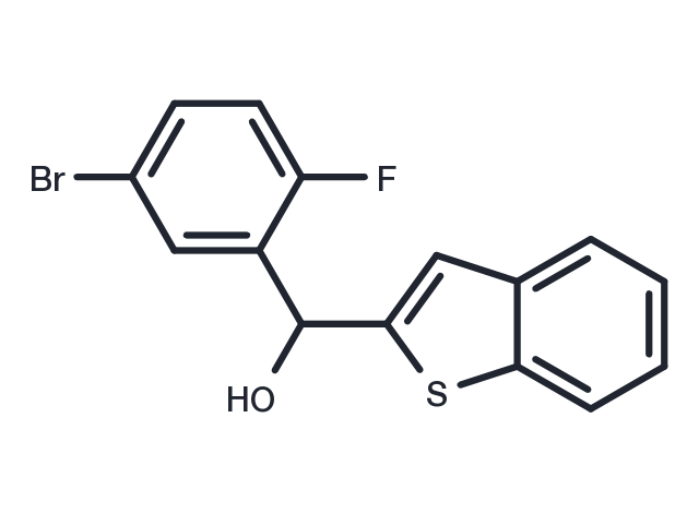 Benzo[b]thiophen-2-yl(5-bromo-2-fluorophenyl)methanol Chemical Structure