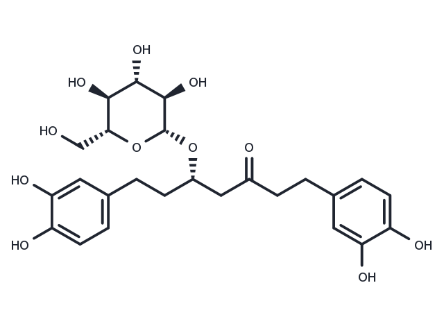 Hirsutanonol 5-O-glucoside Chemical Structure