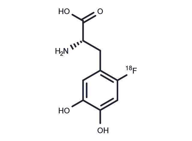 Fluorodopa F 18 Chemical Structure