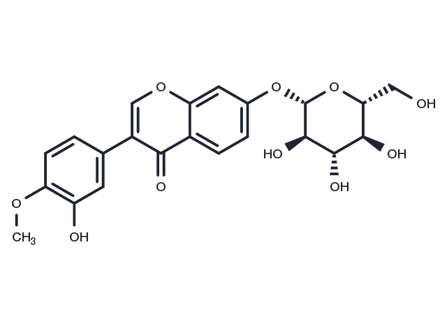 TargetMol Chemical Structure Calycosin-7-O-β-D-glucoside