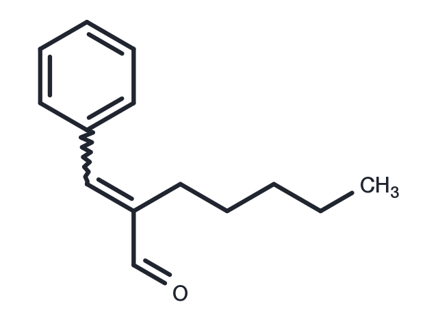 alpha-Amyl cinnamaldehyde Chemical Structure