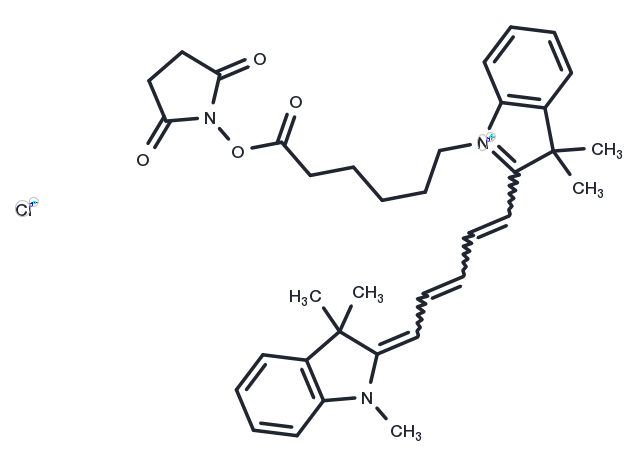 TargetMol Chemical Structure Cyanine5 NHS ester chloride