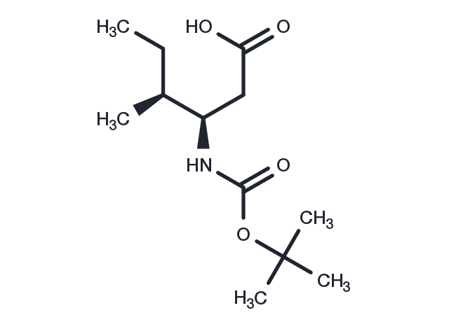 Boc-β-HoIle-OH Chemical Structure