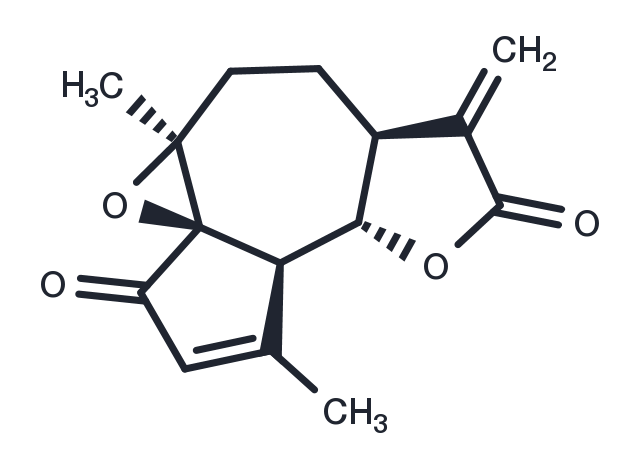 1beta,10beta-Epoxydehydroleucodin Chemical Structure