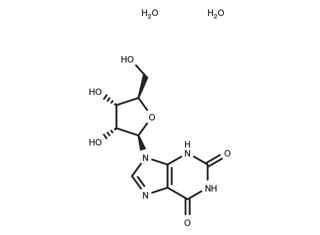 Xanthosine dihydrate Chemical Structure