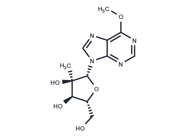TargetMol Chemical Structure 2′-C-Methyl-6-O-methylinosine
