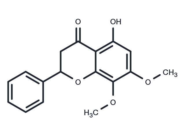 TargetMol Chemical Structure 5-Hydroxy-7,8-dimethoxyflavanone