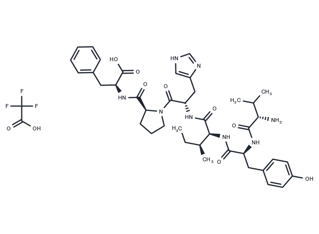 Angiotensin II (3-8), human TFA Chemical Structure