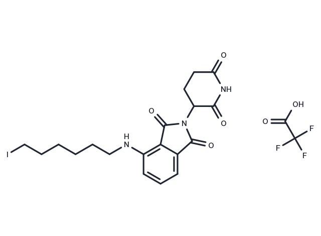 TargetMol Chemical Structure Pomalidomide-C6-I TFA