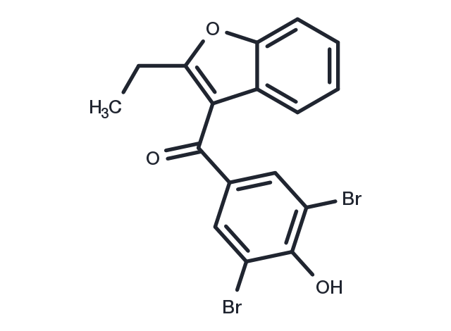 Benzbromarone Chemical Structure