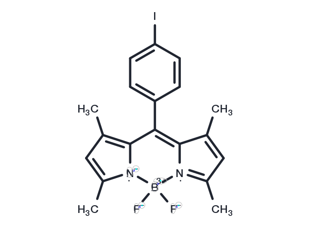 TargetMol Chemical Structure 8-(4-iodophenyl)-1,3,5,7-tetramethyl BODIPY