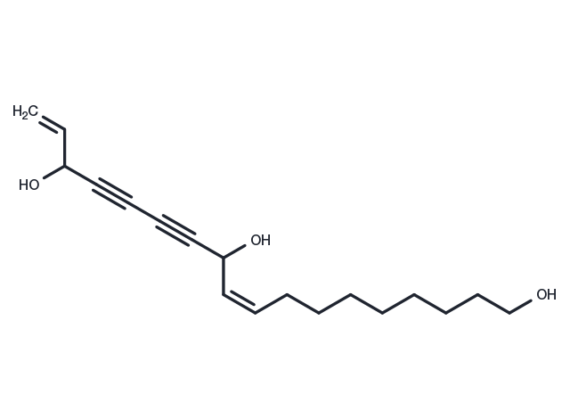 9,17-Octadecadiene-12,14-diyne-1,11,16-triol Chemical Structure