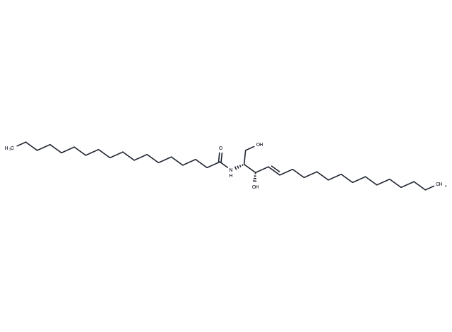 C18 L-erythro Ceramide (d18:1/18:0) Chemical Structure