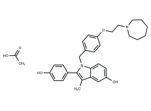 TargetMol Chemical Structure Bazedoxifene acetate