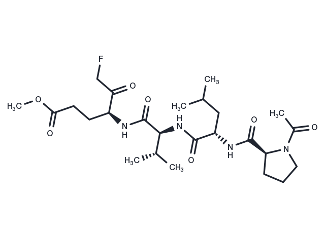 Ac-PLVE-FMK Chemical Structure
