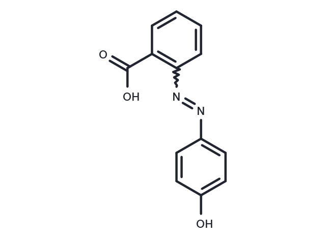 2-(4-Hydroxyphenylazo)benzoicacid Chemical Structure