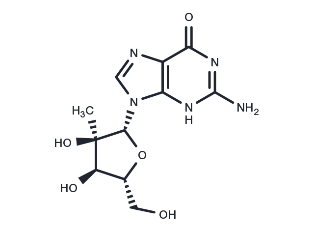 2’-C-beta-Methylguanosine Chemical Structure