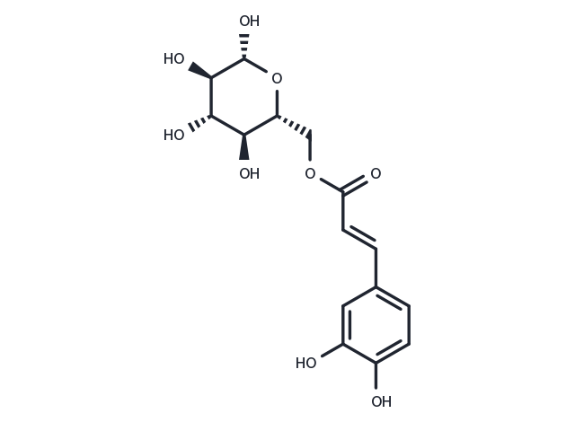 6-O-(E)-Caffeoylglucopyranose Chemical Structure