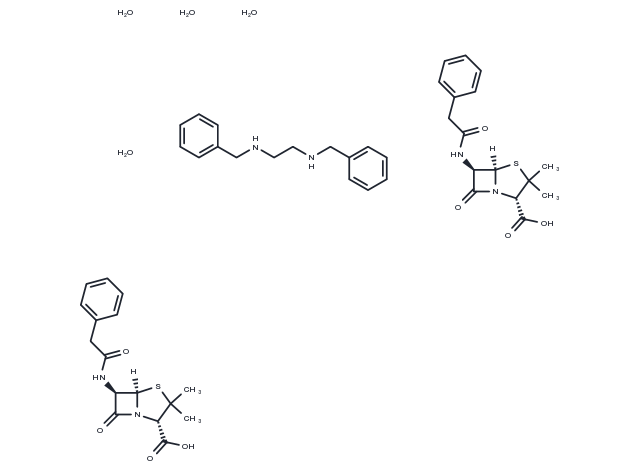 Penicillin G benzathine tetrahydrate Chemical Structure