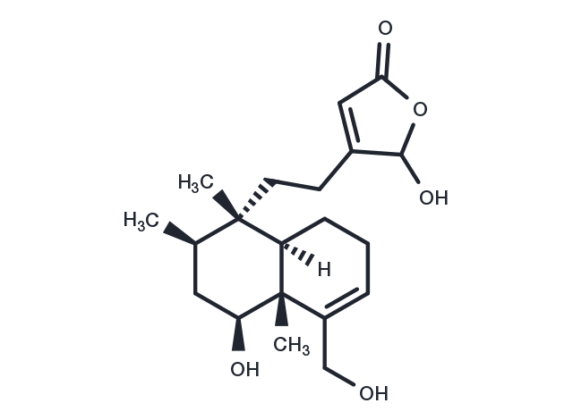 TargetMol Chemical Structure 6alpha,16,18-Trihydroxycleroda-3,13-dien-15,16-olide