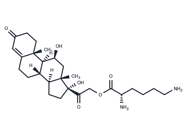 Hydrocortisone-21-lysinate Chemical Structure