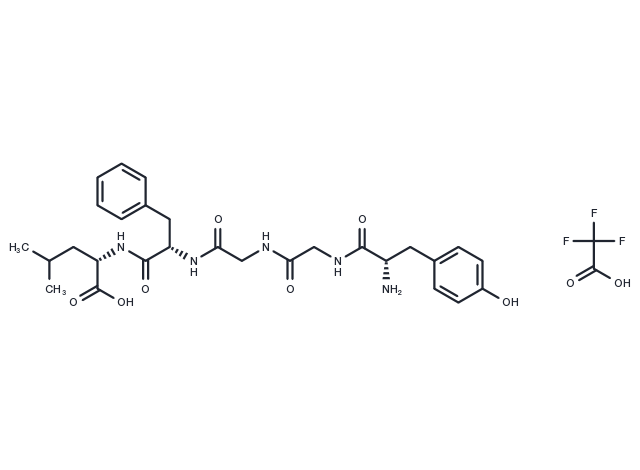 TargetMol Chemical Structure [Leu5]-Enkephalin TFA(58822-25-6(free bas))