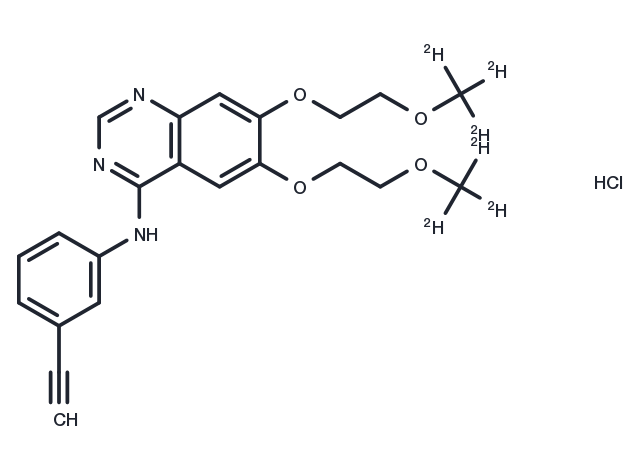 Erlotinib-d6 hydrochloride Chemical Structure
