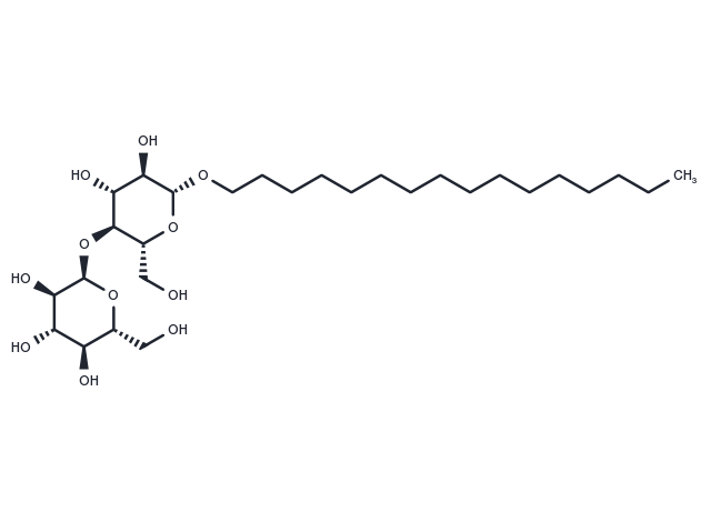 n-Hexadecyl-β-D-Maltopyranoside Chemical Structure