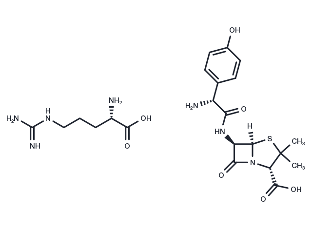 Amoxycillin arginine salt Chemical Structure
