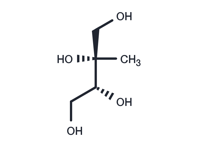 2-C-Methyl-D-erythritol Chemical Structure