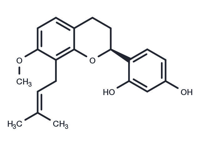 TargetMol Chemical Structure 2',4'-Dihydroxy-7-methoxy-8-prenylflavan