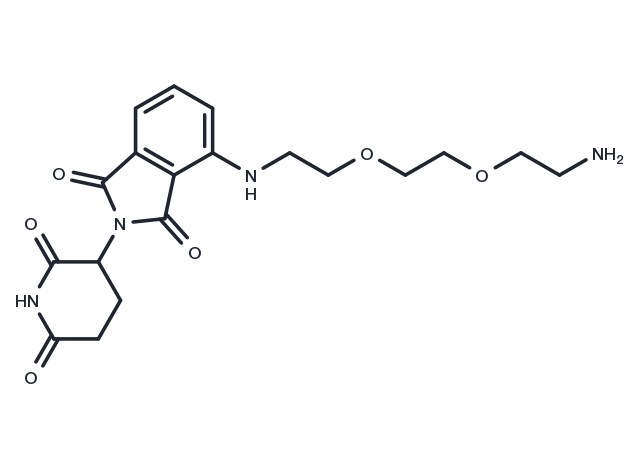 TargetMol Chemical Structure Thalidomide-PEG2-C2-NH2