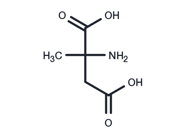 α-Methyl-DL-aspartic acid Chemical Structure