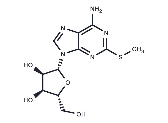 2-Methylthioadenosine Chemical Structure