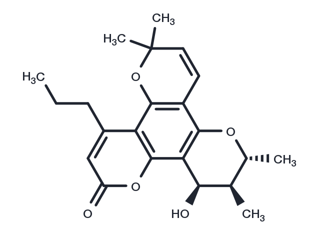 Calanolide B Chemical Structure