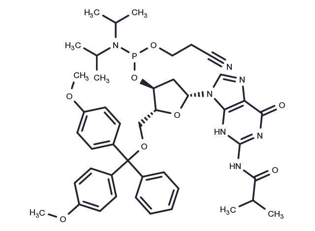 TargetMol Chemical Structure DMT-dG(ib) Phosphoramidite