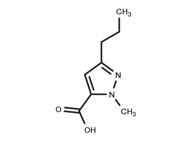 1-Methyl-3-propyl-1H-pyrazole-5-carboxylic acid Chemical Structure