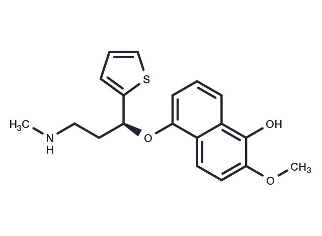 5-hydroxy-6-methoxy (S)-Duloxetine Chemical Structure