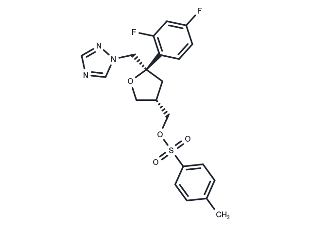 ((3S,5R)-5-((1H-1,2,4-Triazol-1-yl)methyl)-5-(2,4-difluorophenyl)tetrahydrofuran-3-yl)methyl 4-methylbenzenesulfonate Chemical Structure