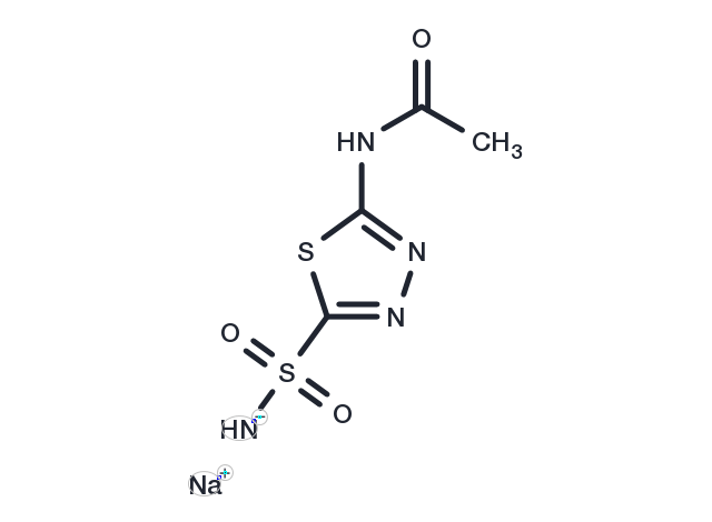 Acetazolamide sodium Chemical Structure