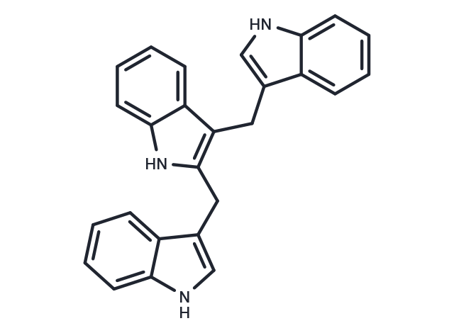 2,3-Bis(3-indolylmethyl)indole Chemical Structure